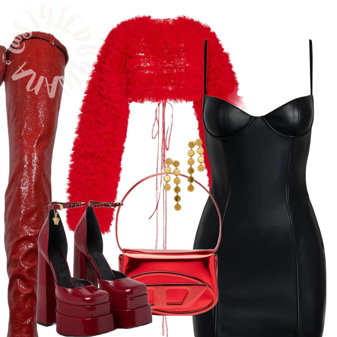 PIMP UP™ LARA RED CROCO – The audacity of red. Elegance on the surface.
