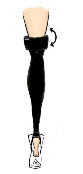 BASIC BLACK porté avec revers au-dessus du genou