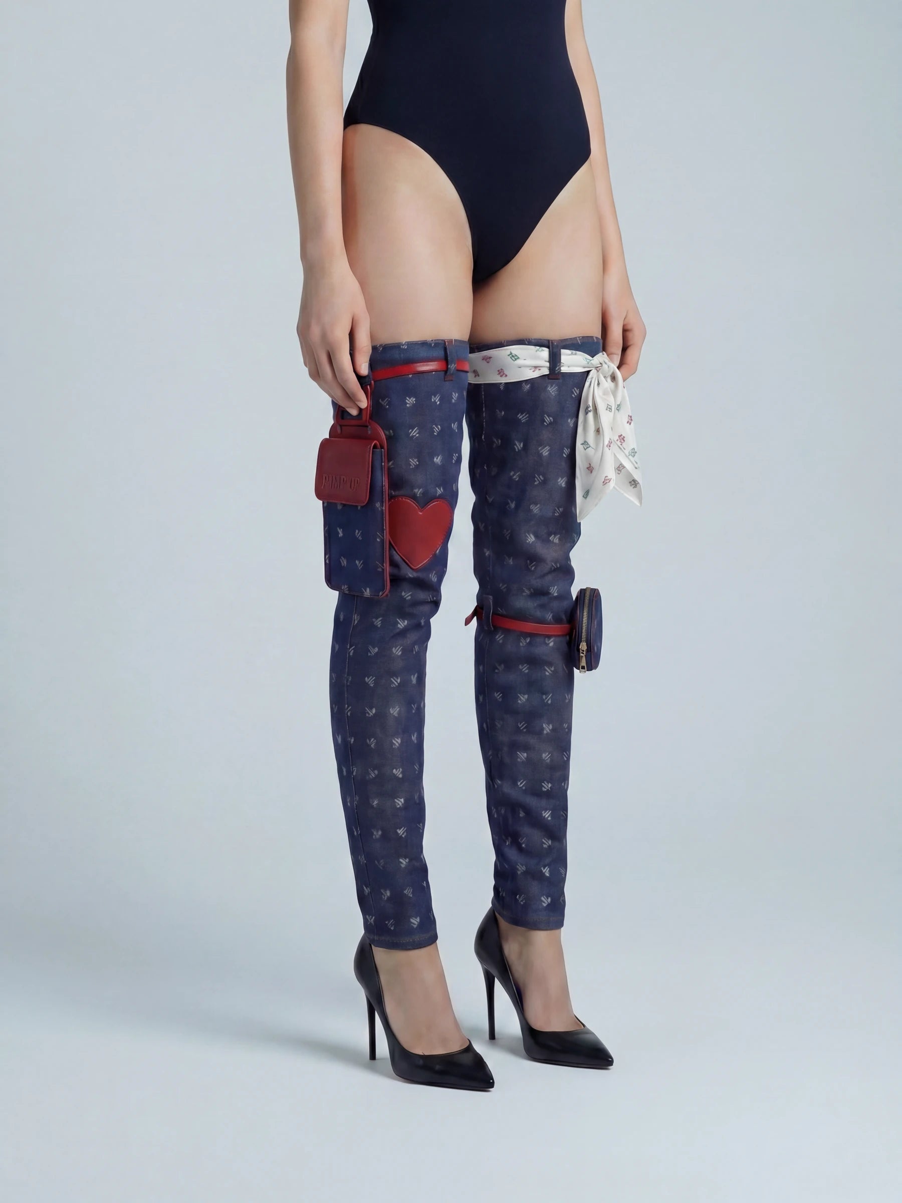 PIMP UP™ LARA HEART DENIM — vue trois-quarts 02