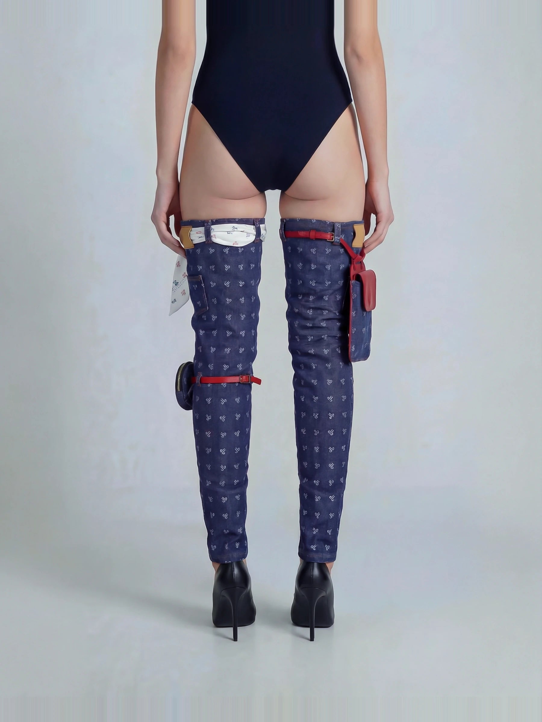 PIMP UP™ LARA HEART DENIM — vue de dos