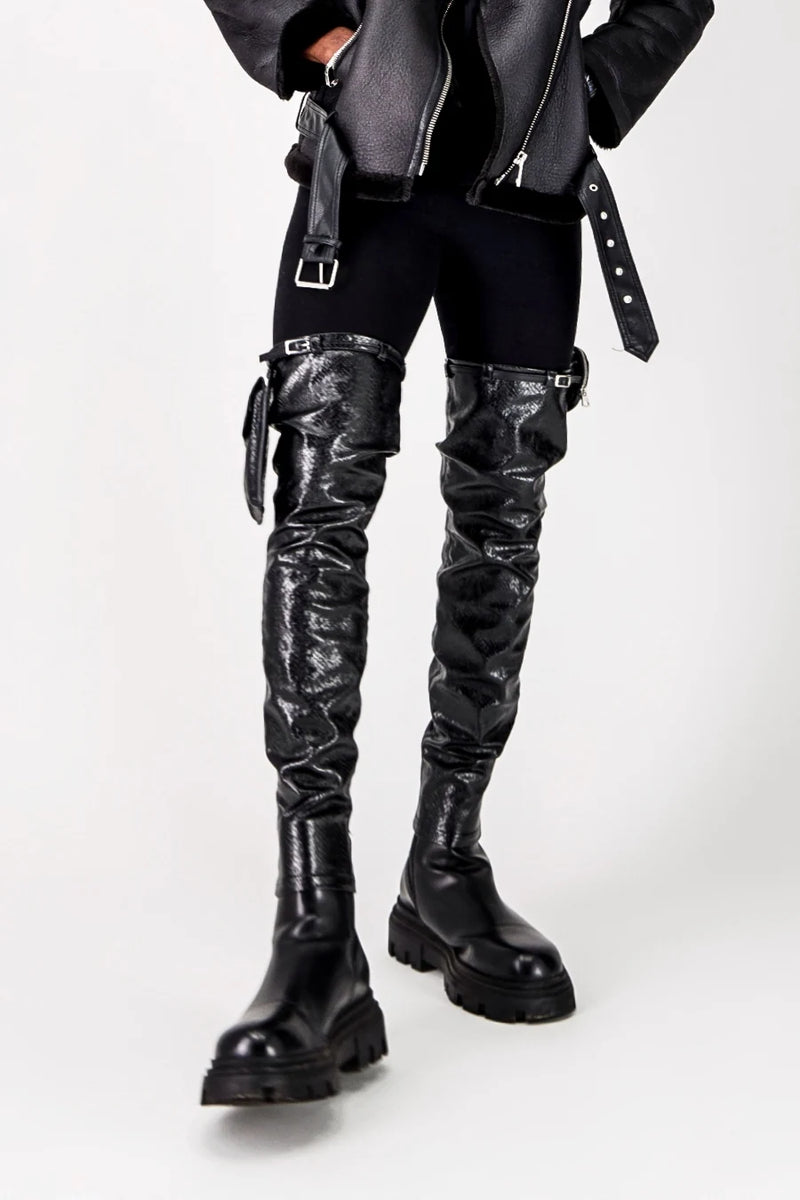 LARA NOIR CROCO — EFFORTLESS