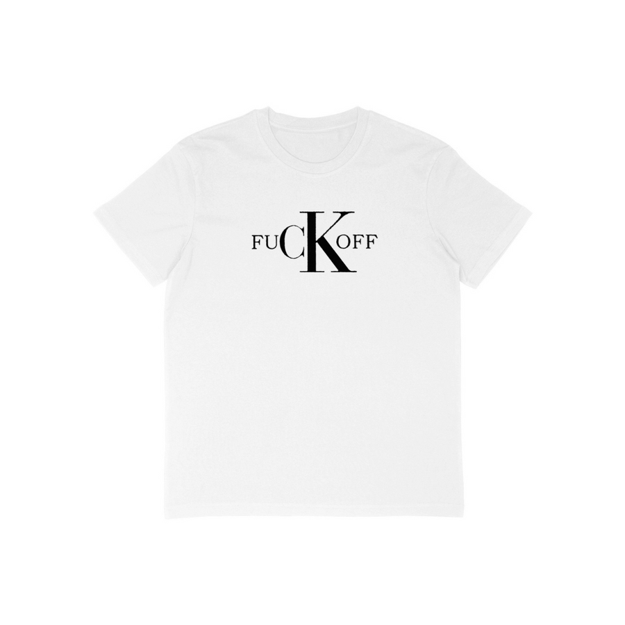 CK PRINTED WHITE TEE SHIRT