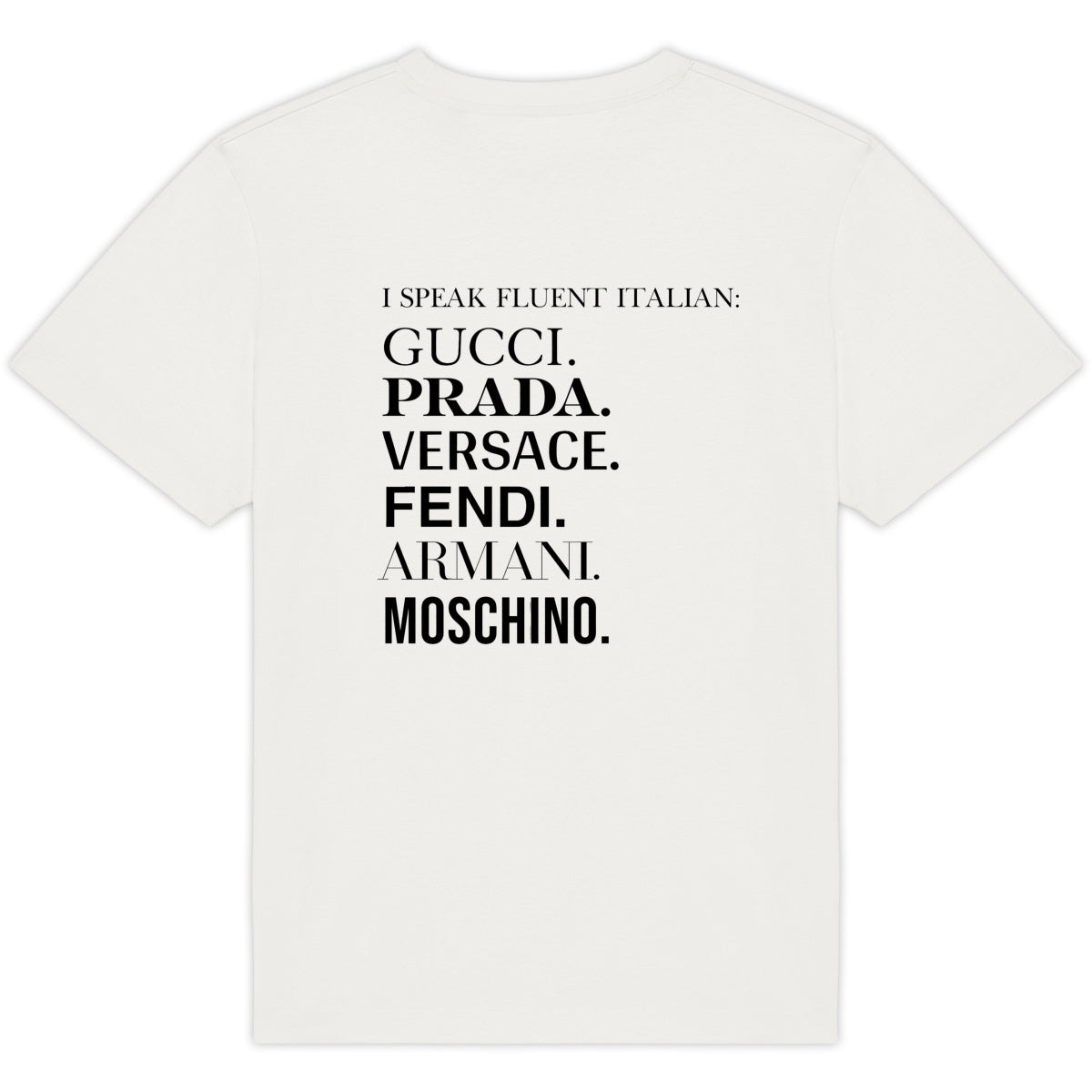 ITALIAN LANGUAGE TEE SHIRT